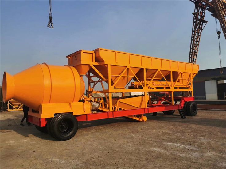 Mobile concrete batching plant operating on a Sydney construction site